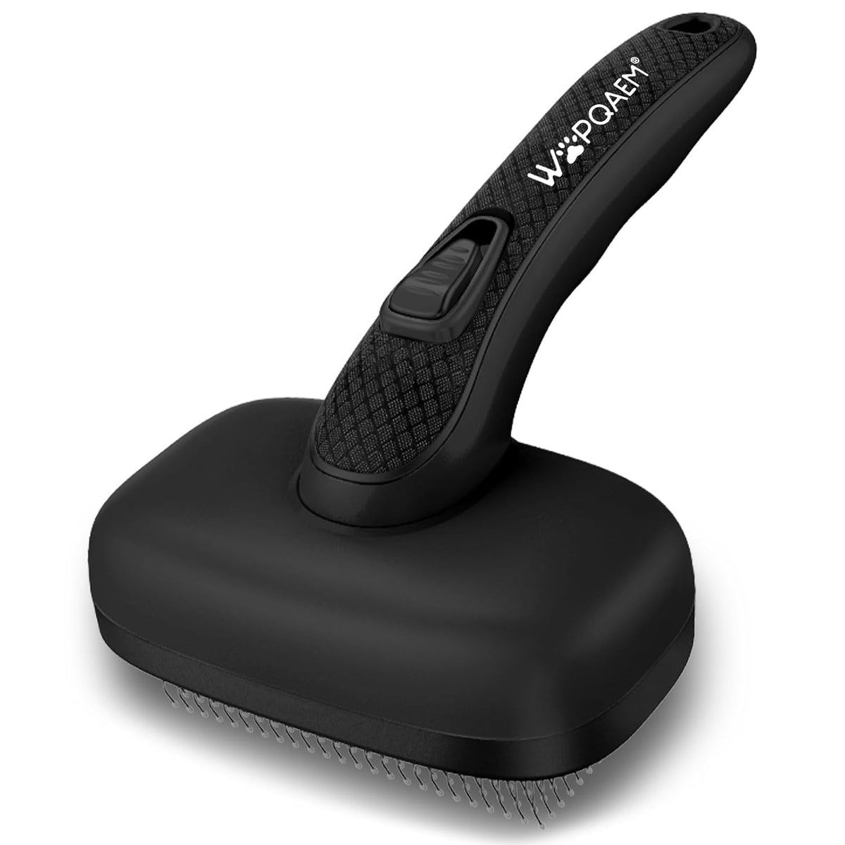 Self Cleaning Slicker Brush for Dog and Cat Shedding, Black
