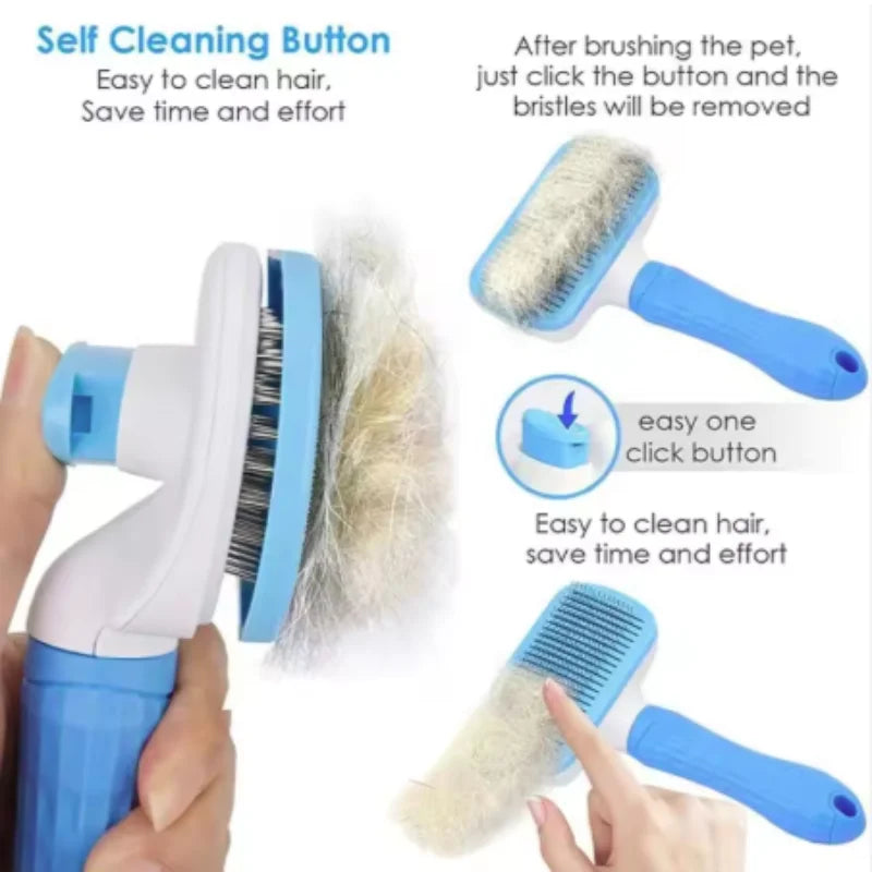 Dog Hair Remover Brush Cat Dog Hair Grooming and Care Comb for Long Hair Dog Pet Removes Hairs Cleaning Bath Brush Dog Supplies
